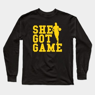 Caitlin Clark, She Got Game Long Sleeve T-Shirt